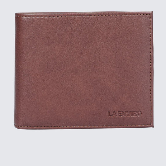 JP Men's Vegan Wallet I Brown-0