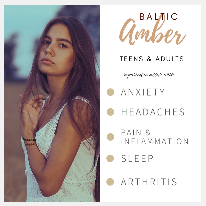 Adult Raw Earth Amber Bean Necklace-1