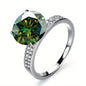 5ct Moissanite Ring 925 Sterling Silver Ring Multi Colors To Choose High Quality Jewelry For Engagement Wedding Scenes With Certificate And Gift Box