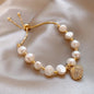 Baroque Summer Shell Freshwater Pearl Bracelet Ladies Beach Decor Jewelry Bracelet