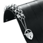 925 Sterling Silver Plated 10mm Belcher Chain Bracelet Featuring a Plain Locket - USA Made-3