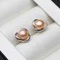 Genuine Freshwater Pearl Classic Swirl Stud Earrings-3