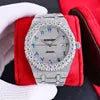 High Translucency VVS Real Diamond Moissanite Luxury Watches for Men Pointer Stainless Steel Passes High