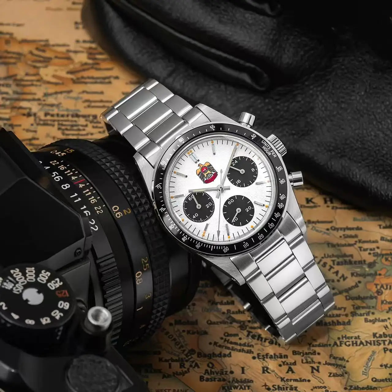 THORN Paul Newman K9 Glass Quartz Movement 37mm Vintage Couple Gift Custom Watch