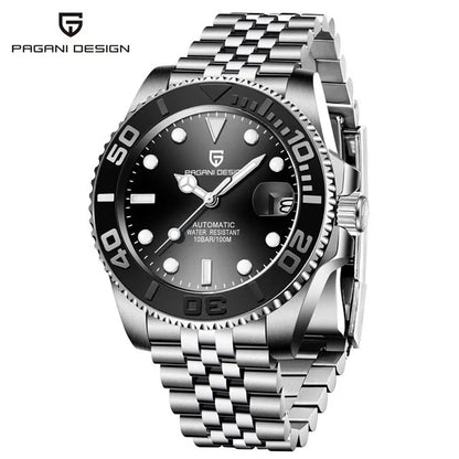 PAGANI DESIGN Original 40MM Men's Automatic Mechanical Watches NH35 Luxury Stainless Steel Waterproof Watch for Men Reloj PD1651