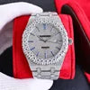 High Translucency VVS Real Diamond Moissanite Luxury Watches for Men Pointer Stainless Steel Passes High