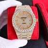 High Translucency VVS Real Diamond Moissanite Luxury Watches for Men Pointer Stainless Steel Passes High