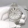 High Translucency VVS Real Diamond Moissanite Luxury Watches for Men Pointer Stainless Steel Passes High