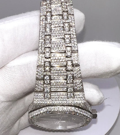 High Translucency VVS Real Diamond Moissanite Luxury Watches for Men Pointer Stainless Steel Passes High