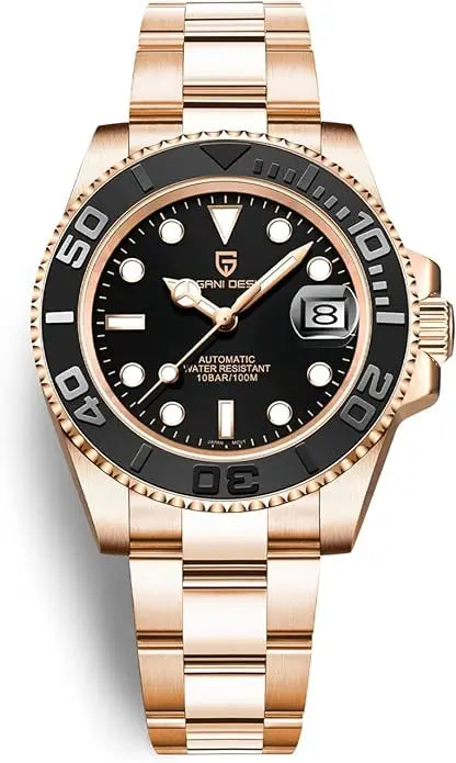 PAGANI DESIGN Original 40MM Men's Automatic Mechanical Watches NH35 Luxury Stainless Steel Waterproof Watch for Men Reloj PD1651