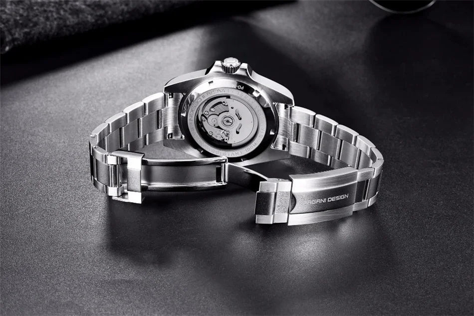 PAGANI DESIGN Original 40MM Men's Automatic Mechanical Watches NH35 Luxury Stainless Steel Waterproof Watch for Men Reloj PD1651