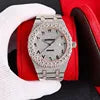 High Translucency VVS Real Diamond Moissanite Luxury Watches for Men Pointer Stainless Steel Passes High