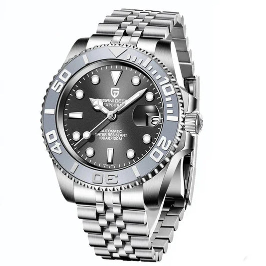 PAGANI DESIGN Original 40MM Men's Automatic Mechanical Watches NH35 Luxury Stainless Steel Waterproof Watch for Men Reloj PD1651