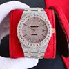High Translucency VVS Real Diamond Moissanite Luxury Watches for Men Pointer Stainless Steel Passes High
