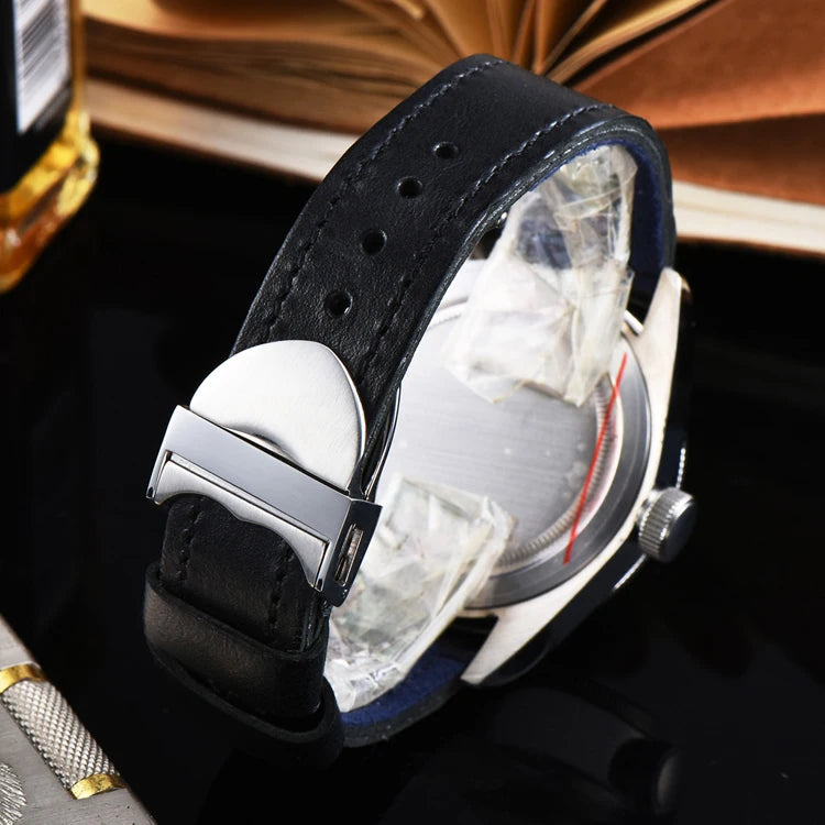 Corgeut Original Guangzhou Watch Factory 41mm Date NH34 Movement GMT Sport Unisex Automatic Mechanical Leather Strap Stainless