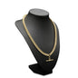 18ct Heavy Yellow Gold Plated Euro Chain Necklace with T Bar-0