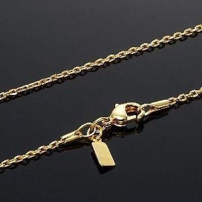 18ct Yellow Gold Plated Anchor Chain Necklace