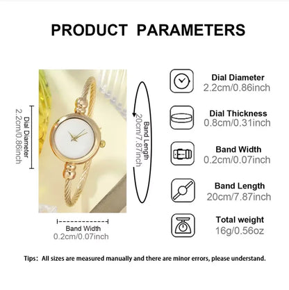Watch for Women Small Gold Bangle Bracelet Luxury Watches Stainless Steel Ladies Quartz Wrist Watch Brand Casual Women Reloj