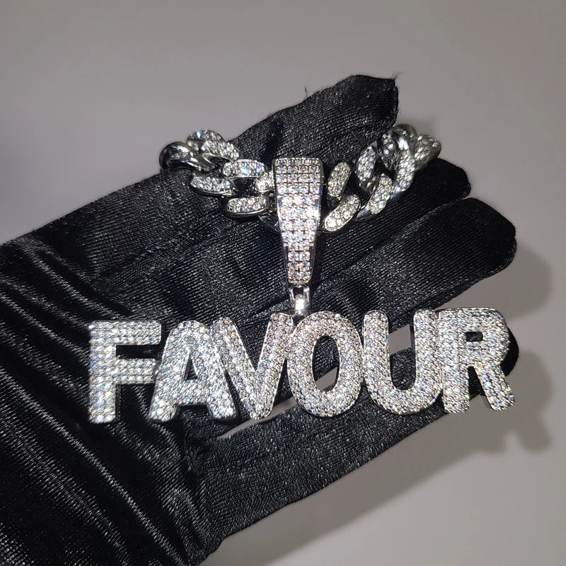 Necklaces  With 12 MM Cuban Chain Personalized