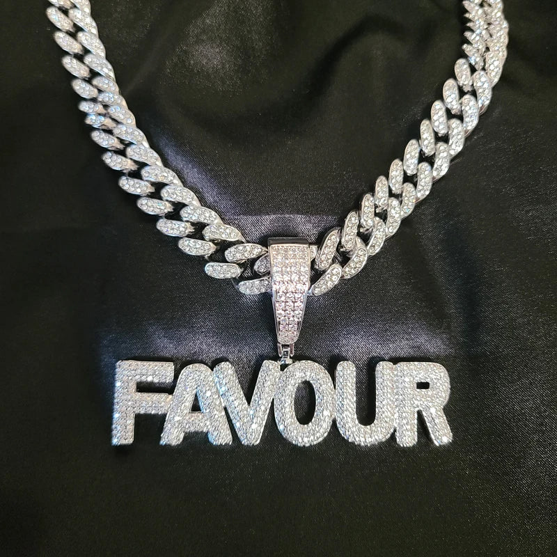 Necklaces  With 12 MM Cuban Chain Personalized