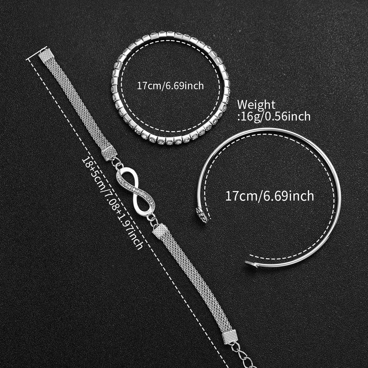 4PCS/Set Fashion Rhinestone Women Watches Luxury Steel Band Ladies Quartz Watch Bracelets Set Reloj Mujer（Without Box）