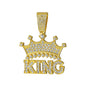 Men Hip Hop Crown with King Pendant Necklace with 13mm Crystal Cuban Chain HipHop Iced Out Bling Necklaces Fashion Charm Jewelry