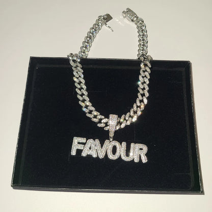 Necklaces  With 12 MM Cuban Chain Personalized