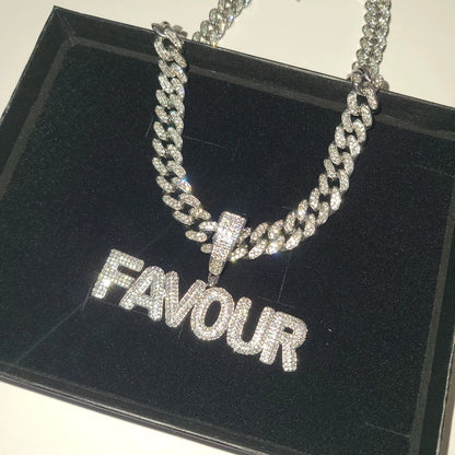 Necklaces  With 12 MM Cuban Chain Personalized